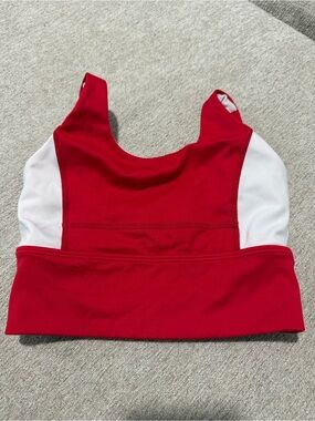 Jo &  Jax Red and White Girls Dance Crop Top